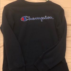 Navy blue champion Crewneck